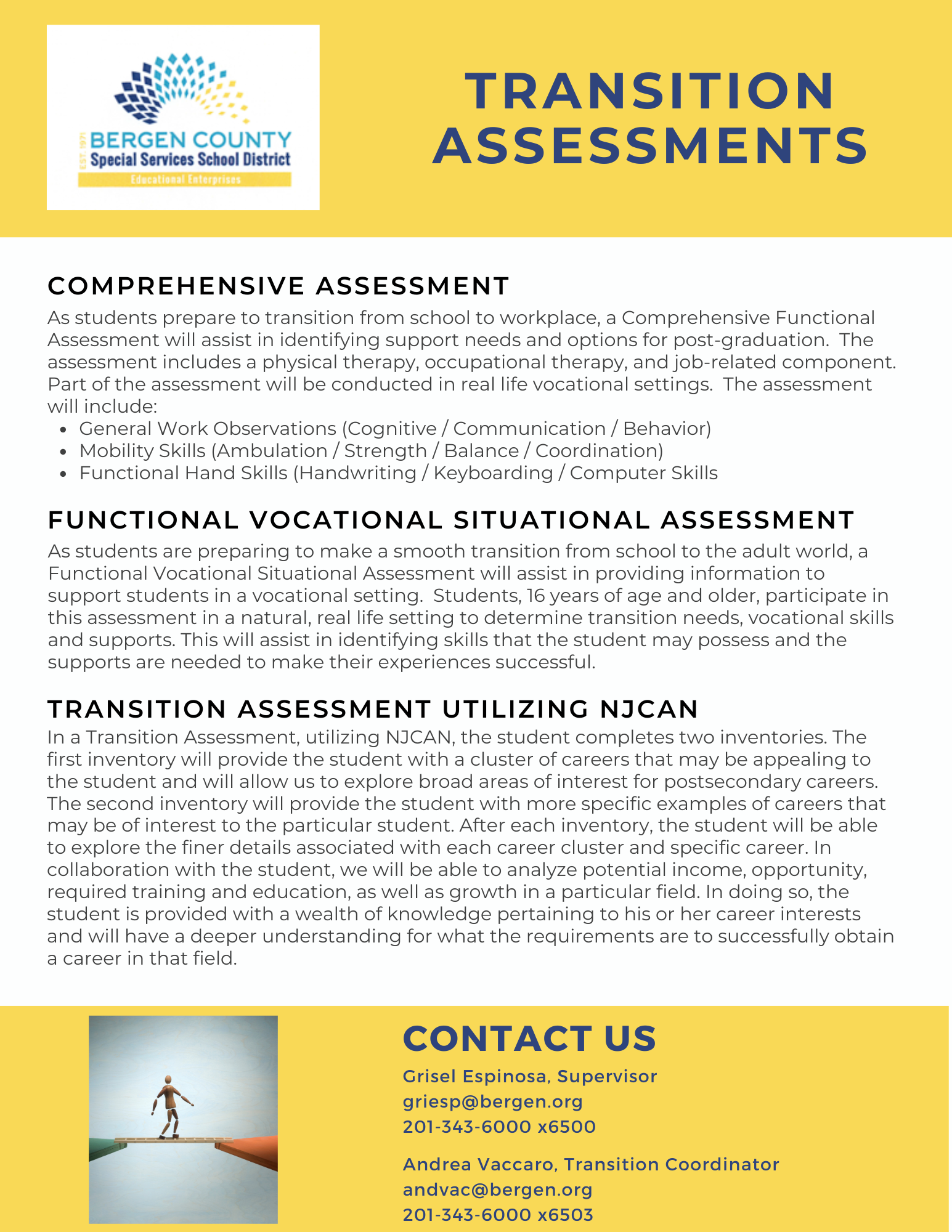Transition Assessments Flyer